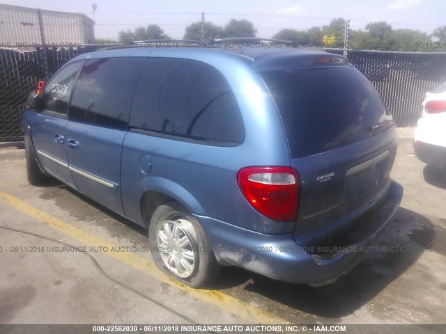 2C4GP54L05R284478 - 2005 CHRYSLER TOWN & COUNTRY TOURING BLUE photo 3