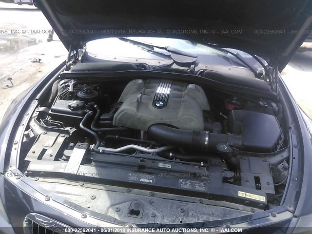 WBAEH73455B193020 - 2005 BMW 645 CI AUTOMATIC BLACK photo 10