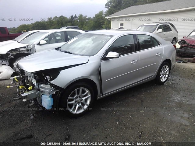 1G11C5SL9FU147282 - 2015 CHEVROLET MALIBU 1LT SILVER photo 2