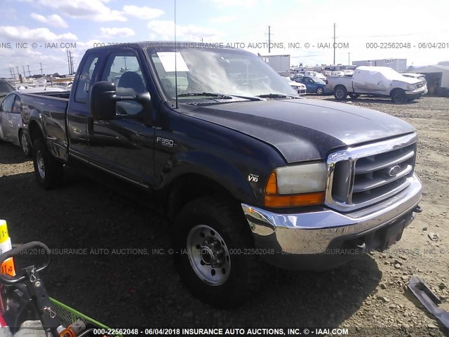 1FTSX31S1XEC45893 - 1999 FORD F350 SRW SUPER DUTY ლურჯი ფოტო 1