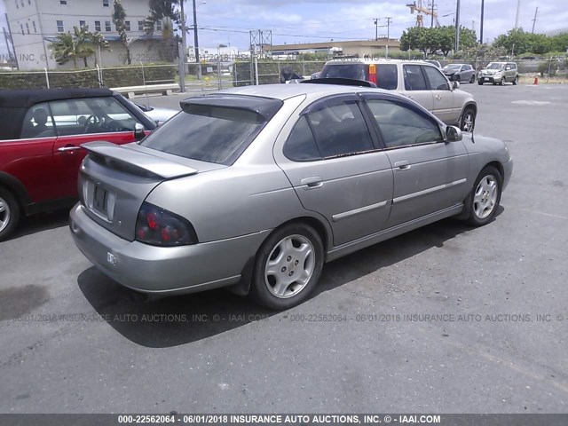 3N1BB51D01L112189 - 2001 NISSAN SENTRA SE GRAY photo 4