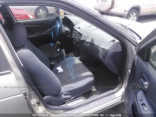 3N1BB51D01L112189 - 2001 NISSAN SENTRA SE GRAY photo 5