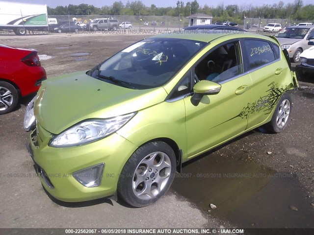 3FADP4FJXBM171333 - 2011 FORD FIESTA SES GREEN photo 2