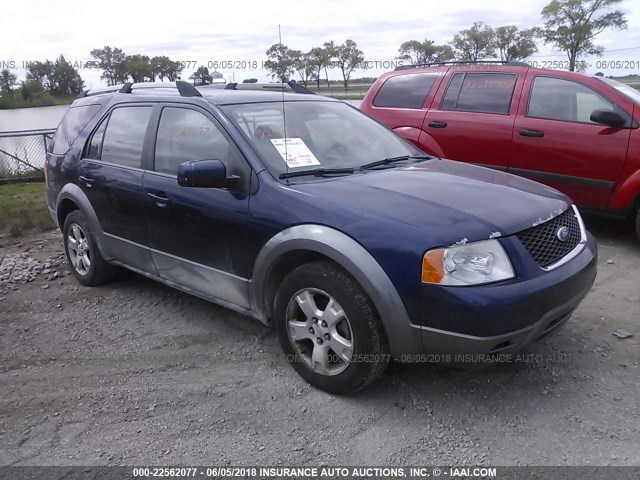 1FMZK02167GA10598 - 2007 FORD FREESTYLE SEL BLUE photo 1