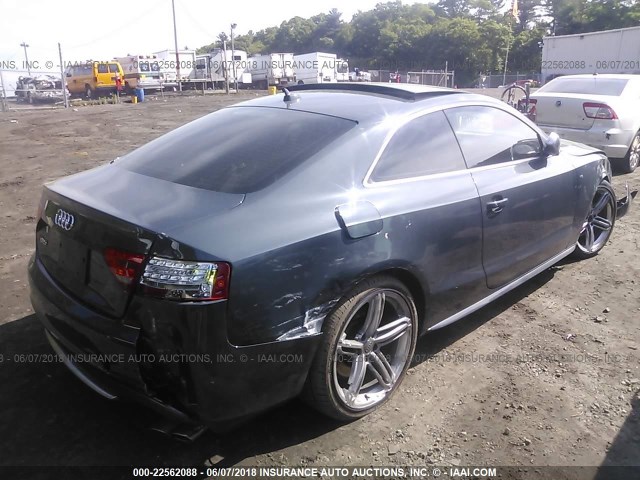 WAUVVAFR2AA071258 - 2010 AUDI S5 PRESTIGE BLUE photo 4
