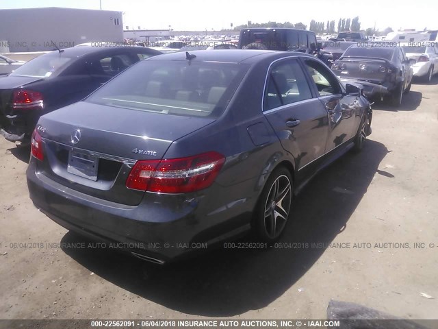 WDDHF8HB4AA068552 - 2010 MERCEDES-BENZ E 350 4MATIC GRAY photo 4