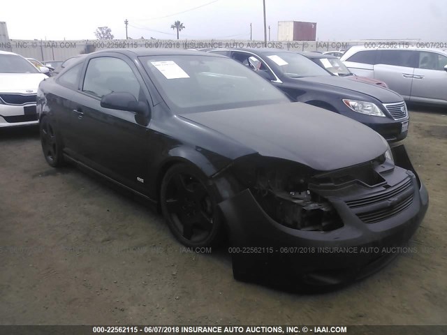 1G1AM15B777251651 - 2007 CHEVROLET COBALT SS BLACK photo 1