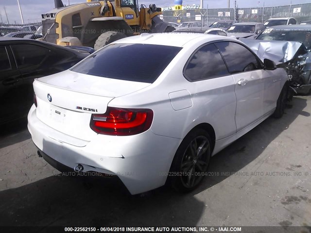 WBA1J9C56GV695835 - 2016 BMW M235XI WHITE photo 4