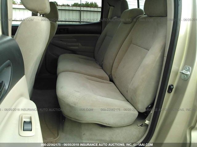 3TMJU62N47M037239 - 2007 TOYOTA TACOMA DOUBLE CAB PRERUNNER GOLD photo 8