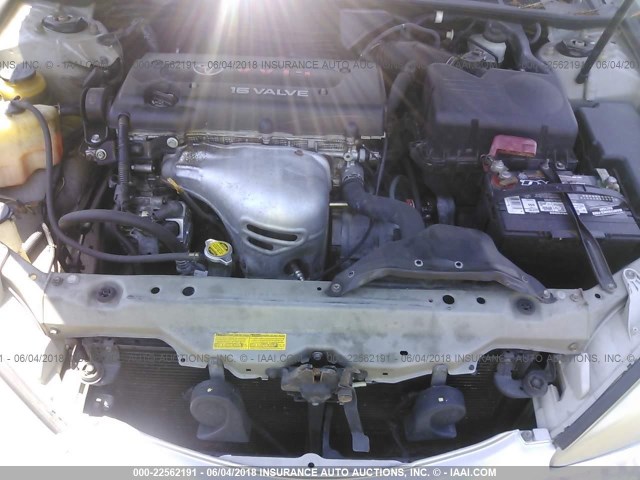 4T1BE32K42U100250 - 2002 TOYOTA CAMRY LE/XLE/SE ვერცხლისფერი ფოტო 10