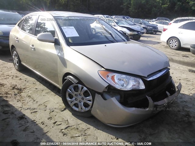 KMHDU4AD7AU194353 - 2010 HYUNDAI ELANTRA BLUE/GLS/SE BEIGE photo 1