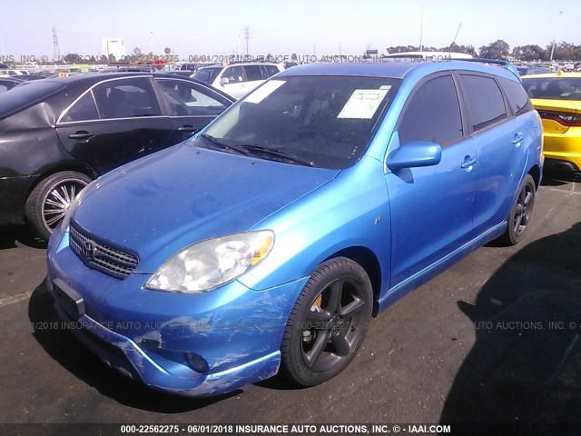 2T1KR32E77C648346 - 2007 TOYOTA COROLLA MATRIX XR BLUE photo 2