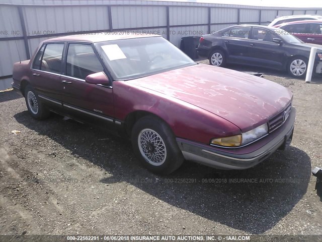 1G2HX54C6K1200642 - 1989 PONTIAC BONNEVILLE LE MAROON photo 1