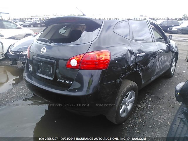 JN8AS5MV0AW610078 - 2010 NISSAN ROGUE S/SL/KROM BLACK photo 4