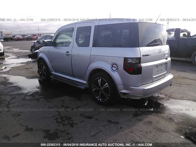 5J6YH18988L017198 - 2008 HONDA ELEMENT SC SILVER photo 3