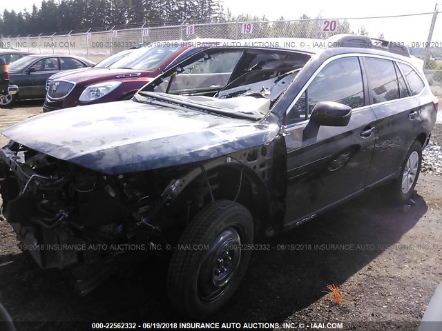 4S4BSADCXF3246506 - 2015 SUBARU OUTBACK 2.5I PREMIUM BLACK photo 2