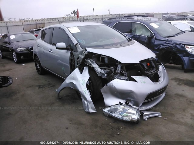 JN1AZ0CP6CT026790 - 2012 NISSAN LEAF SV/SL SILVER photo 1