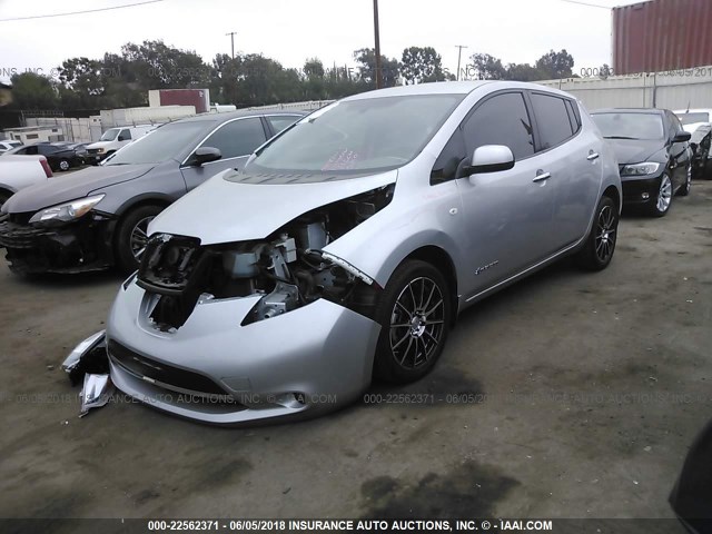 JN1AZ0CP6CT026790 - 2012 NISSAN LEAF SV/SL SILVER photo 2