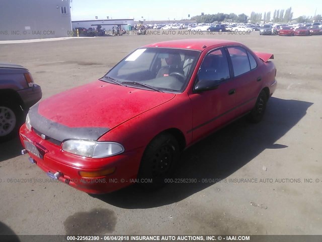 1Y1SK5265TZ068548 - 1996 GEO PRIZM LSI RED photo 2