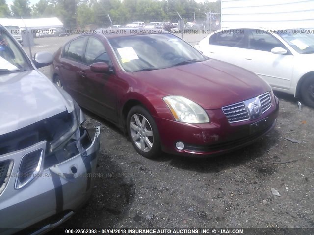 1N4BA41E75C838271 - 2005 NISSAN MAXIMA SE/SL BURGUNDY photo 1