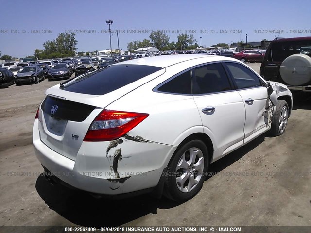 5J6TF1H59CL001632 - 2012 HONDA CROSSTOUR EXL WHITE photo 4