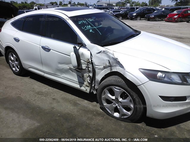 5J6TF1H59CL001632 - 2012 HONDA CROSSTOUR EXL WHITE photo 6