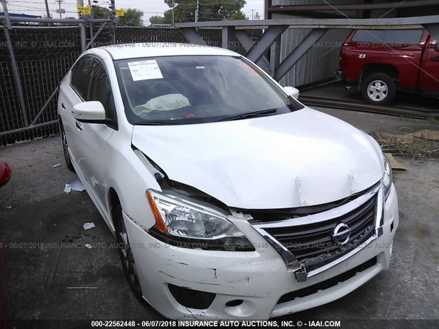 3N1AB7AP8FY281811 - 2015 NISSAN SENTRA S/SV/SR/SL WHITE photo 1