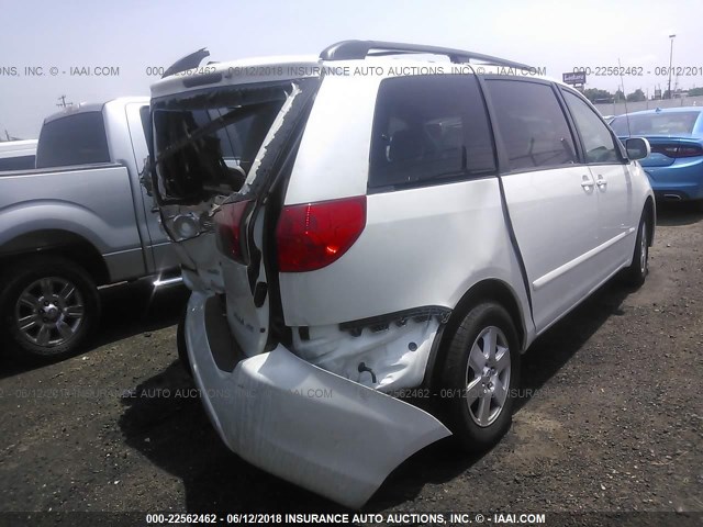 5TDYK4CCXAS313551 - 2010 TOYOTA SIENNA XLE/XLE LIMITED WHITE photo 4