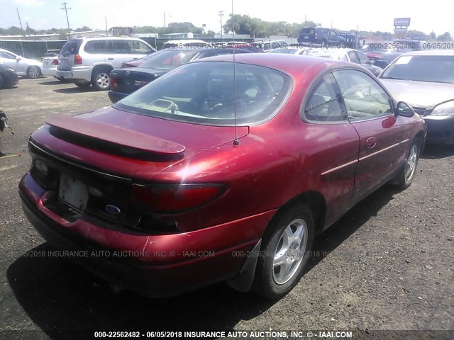 3FAKP1132WR258506 - 1998 FORD ESCORT ZX2/SPORT RED photo 4