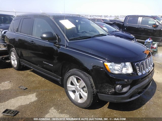 1C4NJCEB0CD661040 - 2012 JEEP COMPASS LATITUDE 黑色 照片 1