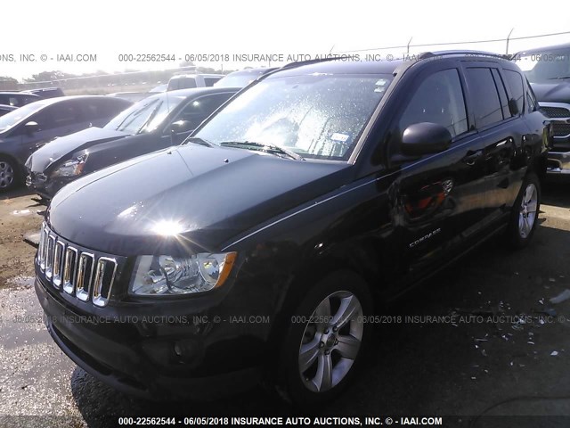 1C4NJCEB0CD661040 - 2012 JEEP COMPASS LATITUDE 黑色 照片 2