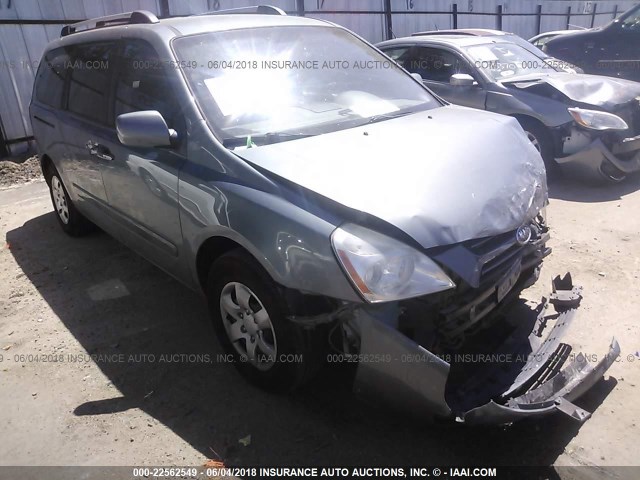 KNDMB233576116847 - 2007 KIA SEDONA EX/LX BLUE photo 1