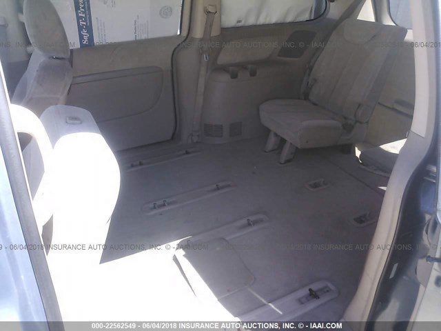 KNDMB233576116847 - 2007 KIA SEDONA EX/LX BLUE photo 8