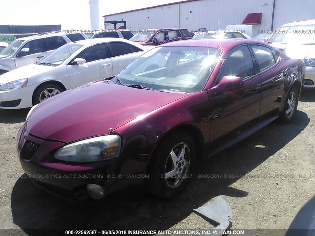 2G2WP522441288976 - 2004 PONTIAC GRAND PRIX GT MAROON photo 2