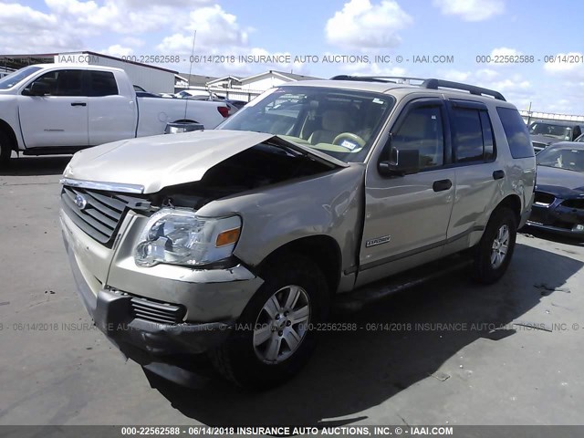 1FMEU62E86UA39521 - 2006 FORD EXPLORER XLS TAN photo 2