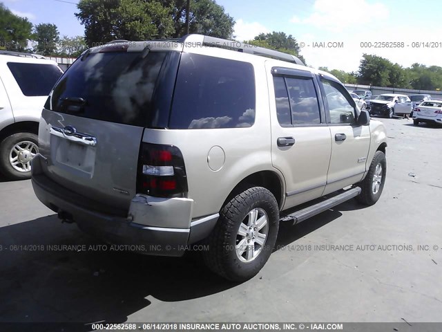 1FMEU62E86UA39521 - 2006 FORD EXPLORER XLS TAN photo 4