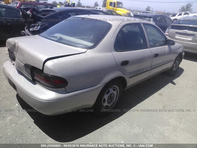 1Y1SK536XRZ040610 - 1994 GEO PRIZM LSI BEIGE photo 4