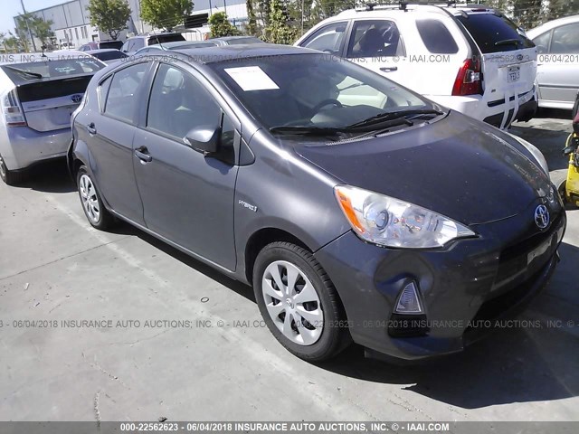 JTDKDTB35D1546153 - 2013 TOYOTA PRIUS C GRAY photo 1