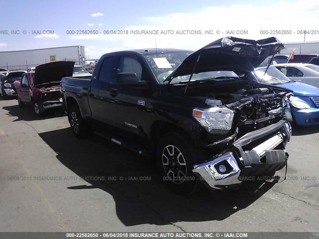 5TFUW5F17HX597633 - 2017 TOYOTA TUNDRA DOUBLE CAB SR/SR5/TRD PRO BLACK photo 1