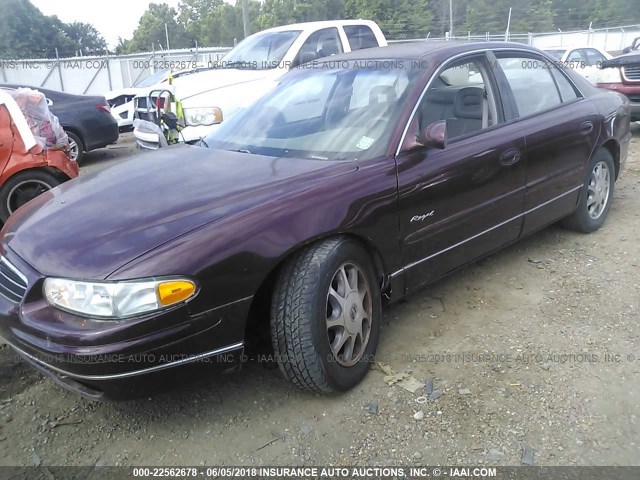 2G4WB52K1X1553184 - 1999 BUICK REGAL LS/LSE MAROON photo 2