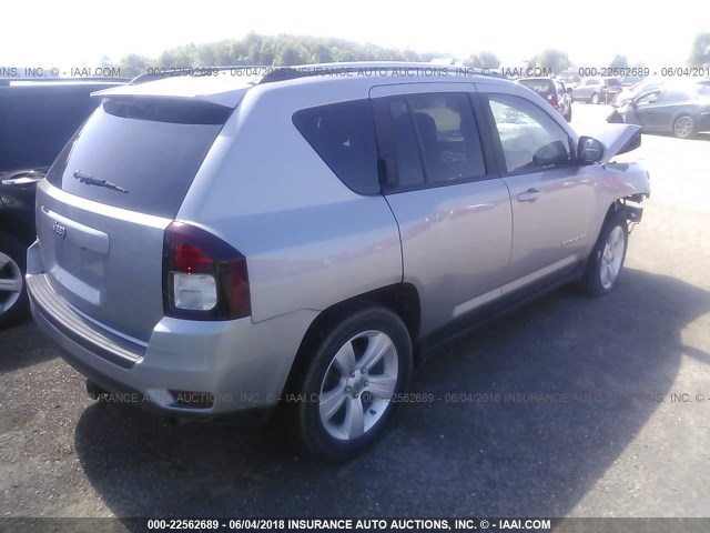 1C4NJDBB5GD631175 - 2016 JEEP COMPASS SPORT SILVER photo 4