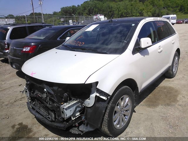 2FMDK49C78BA19005 - 2008 FORD EDGE LIMITED WHITE photo 2