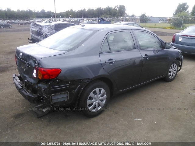 2T1BU4EE3AC340548 - 2010 TOYOTA COROLLA S/LE/XLE GRAY photo 4