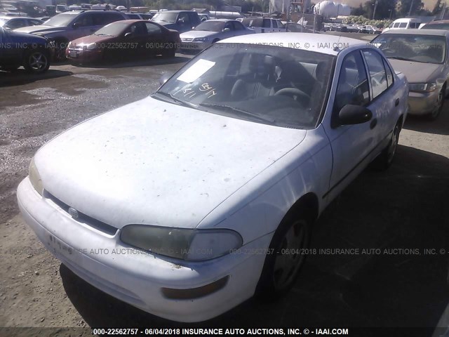 1Y1SK5265SZ019025 - 1995 GEO PRIZM LSI WHITE photo 2