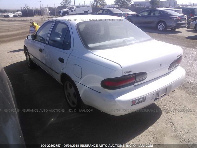 1Y1SK5265SZ019025 - 1995 GEO PRIZM LSI WHITE photo 3