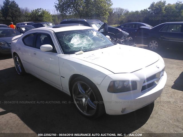 2B3CA5CTXAH115166 - 2010 DODGE CHARGER R/T WHITE photo 1