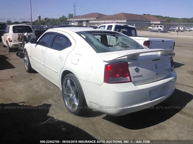 2B3CA5CTXAH115166 - 2010 DODGE CHARGER R/T WHITE photo 3