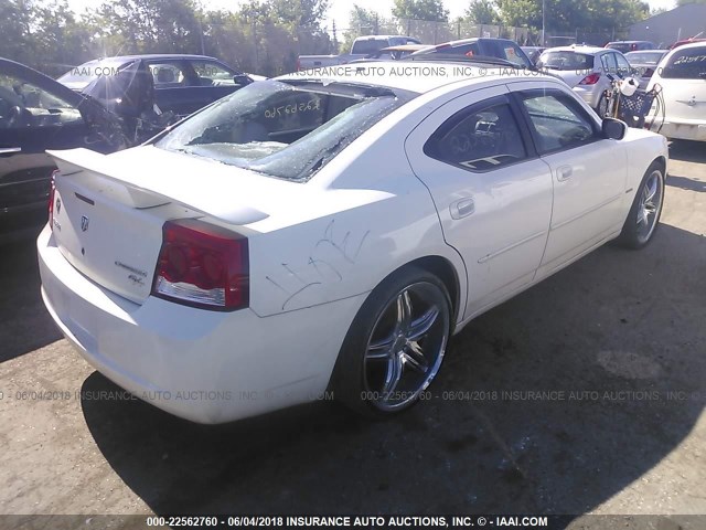 2B3CA5CTXAH115166 - 2010 DODGE CHARGER R/T WHITE photo 4