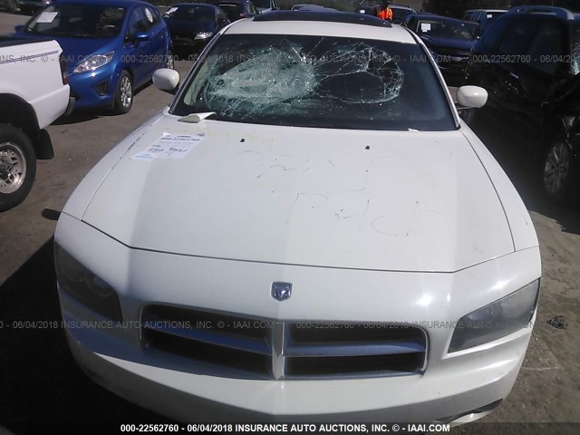 2B3CA5CTXAH115166 - 2010 DODGE CHARGER R/T WHITE photo 6