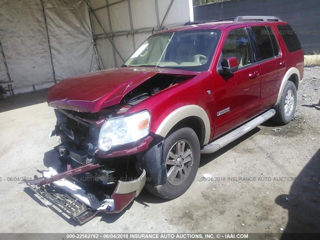 1FMEU74808UA28917 - 2008 FORD EXPLORER EDDIE BAUER RED photo 2